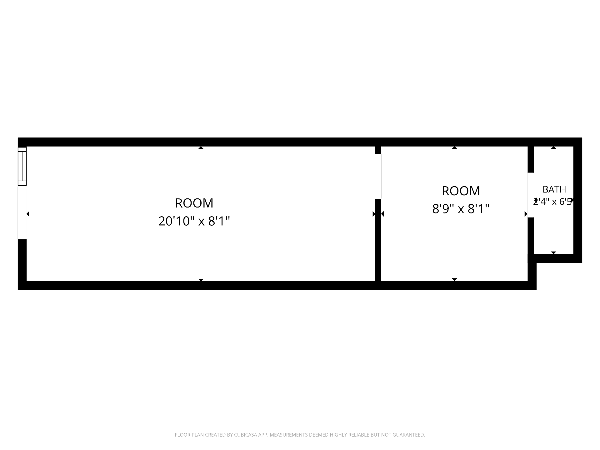 Floor plan — 839 International Blvd, Retail bay A