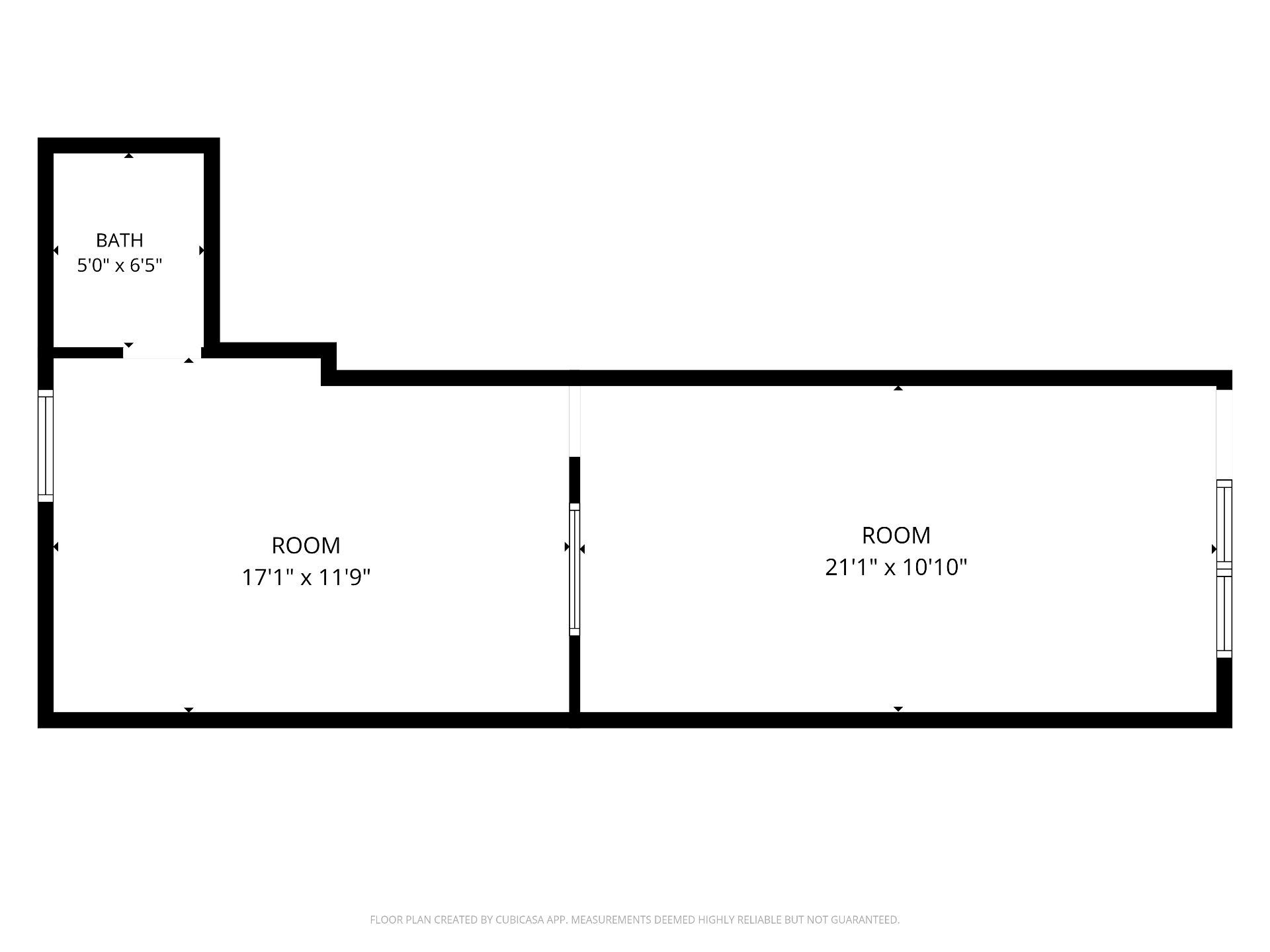 Floor plan — 839 International Blvd, Retail bay B