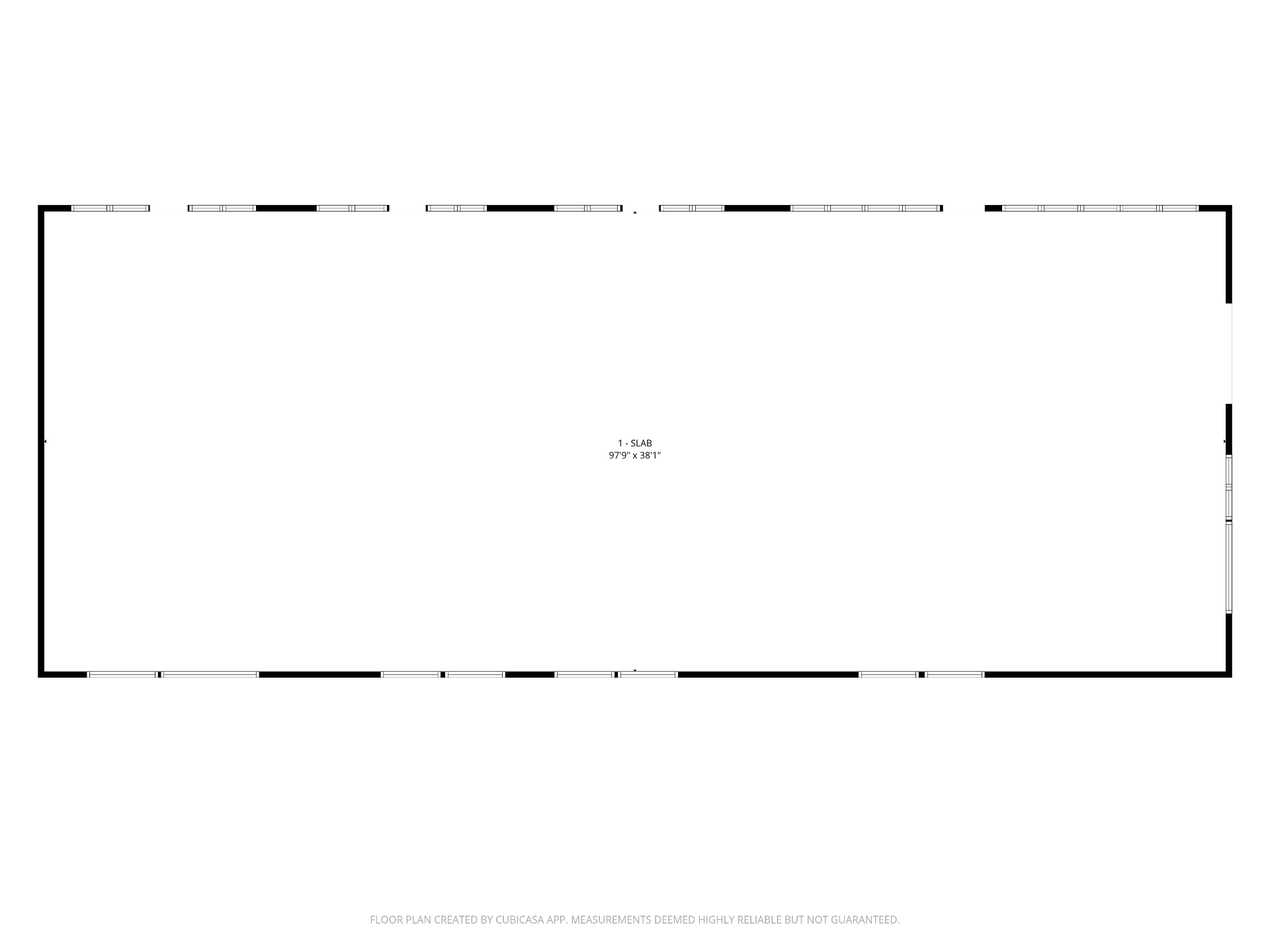 Floor plan — 839 International Blvd, Open slab