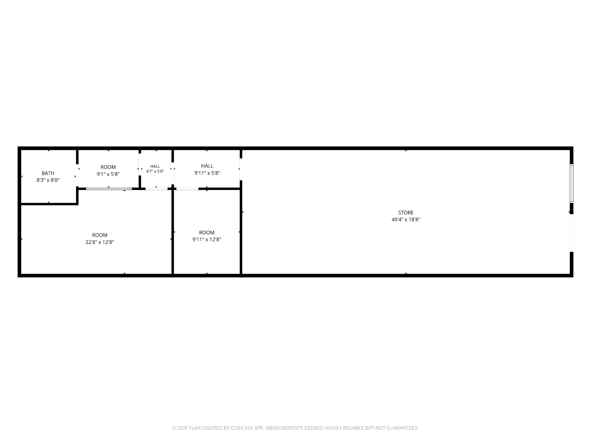 Floor plan — 809 International Blvd, Retail / store layout