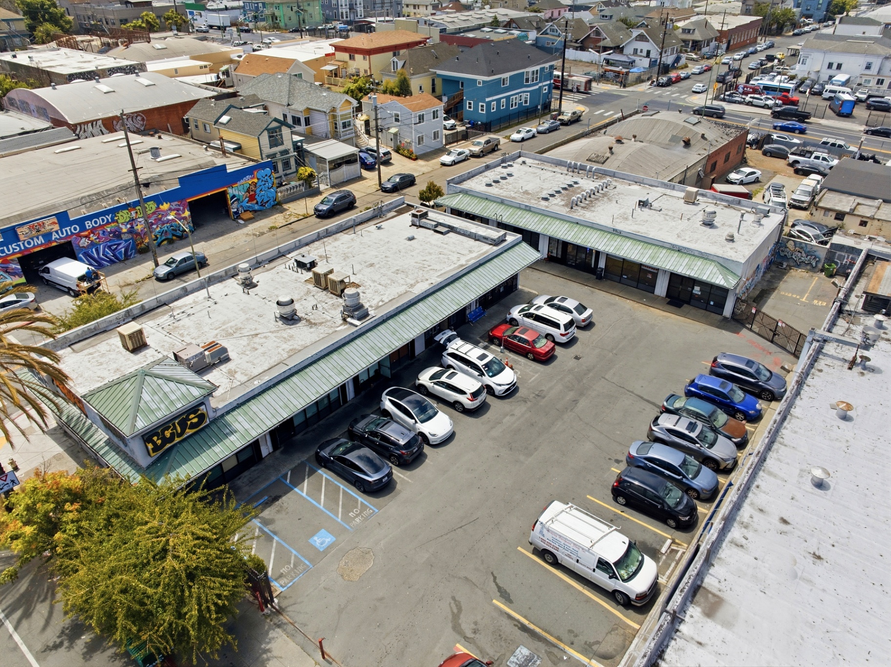 Rear courtyard & on-site parking